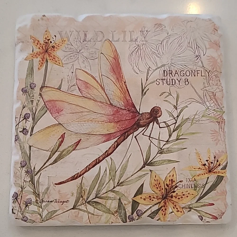 Dragonfly Wild Lily Coaster